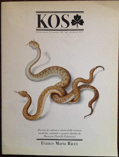 Il primo numero della bellissima rivista "KOS" edita da Franco Maria Ricci