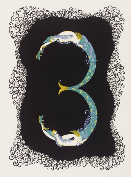 Number Three 1968 by Erté (Romain de Tirtoff) 1892-1990