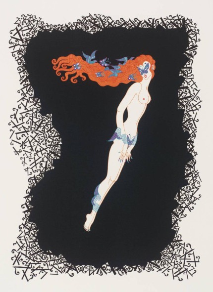 Number Seven 1968 by Erté (Romain de Tirtoff) 1892-1990